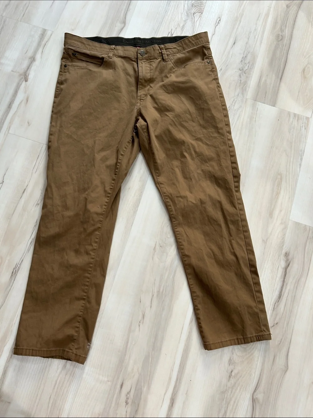 English Laundry Brown Straight-Leg Chinos